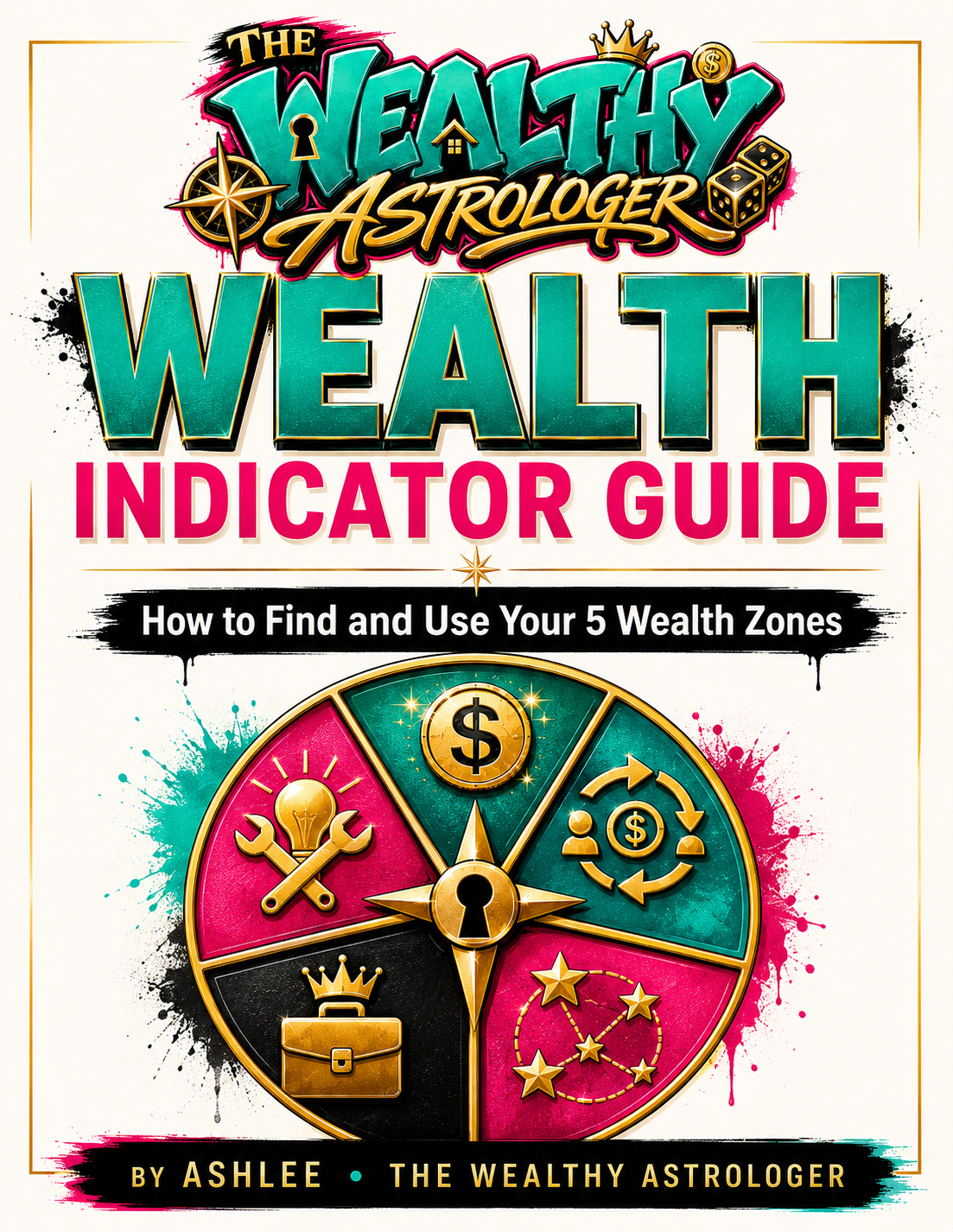Wealth Indicator Guide cover showing the five wealth zones wheel